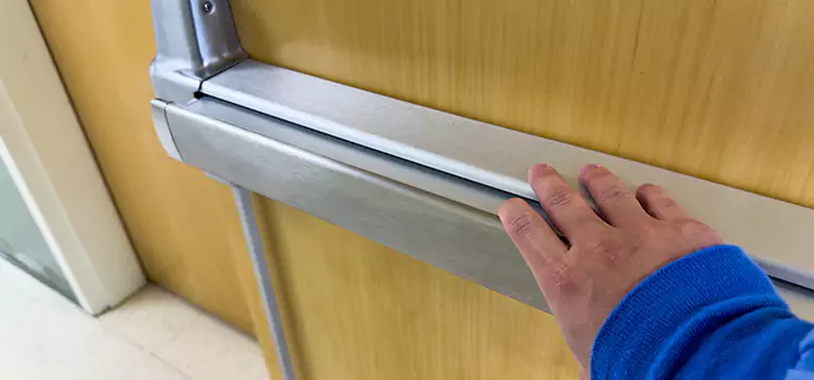 Installing a Push Bar on a Door West Covina